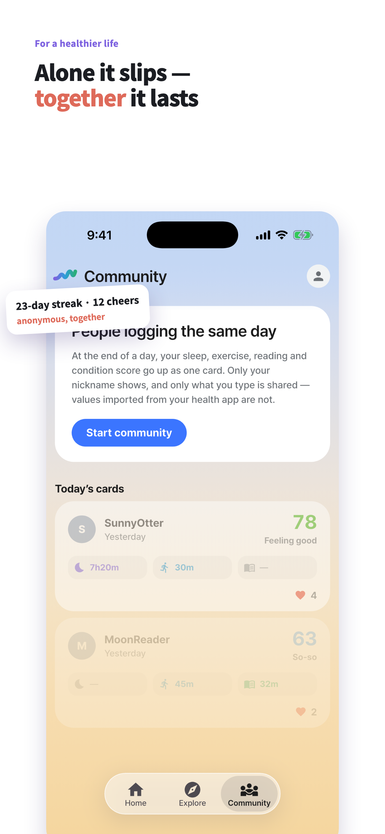 Cadence — Healthy Daily Habits screenshot 3