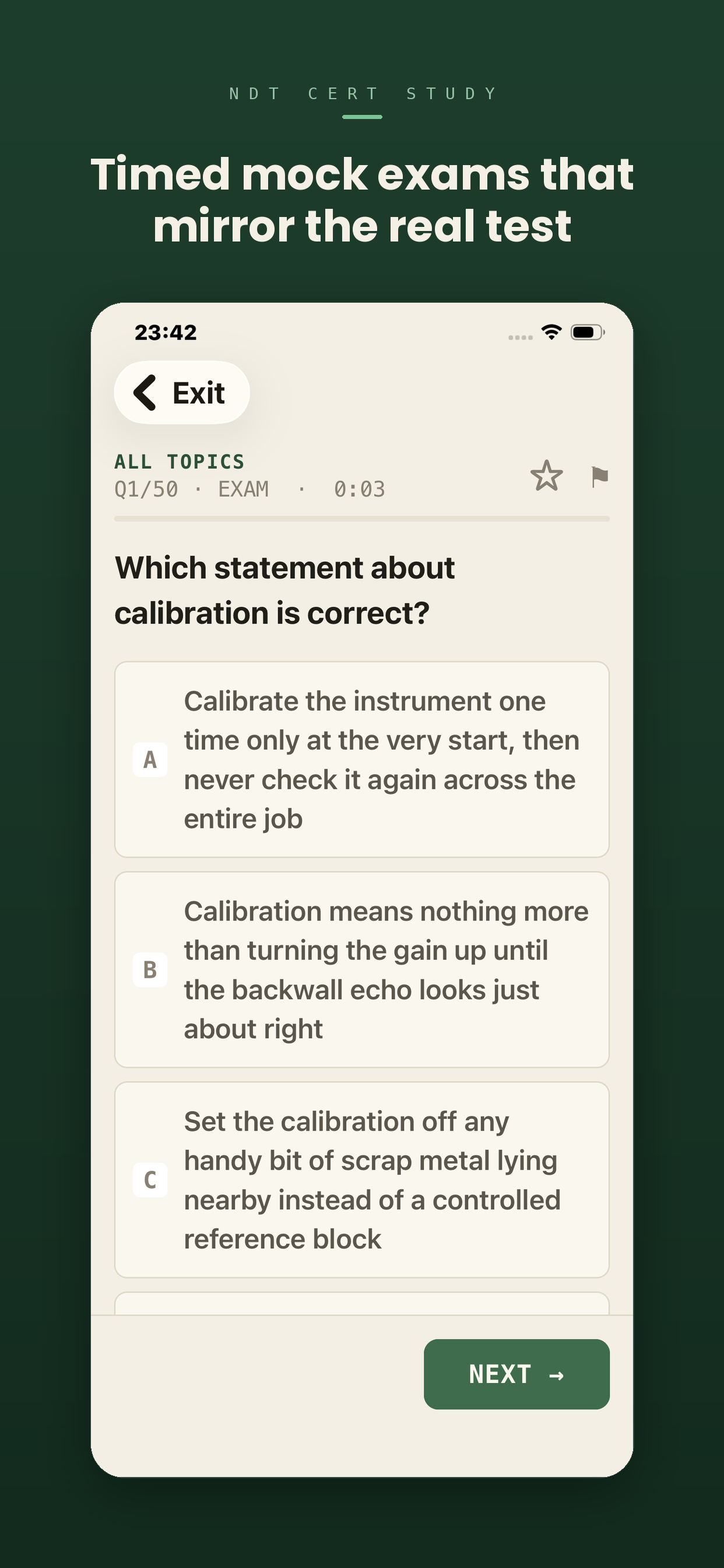 NDT Cert Study screenshot 4