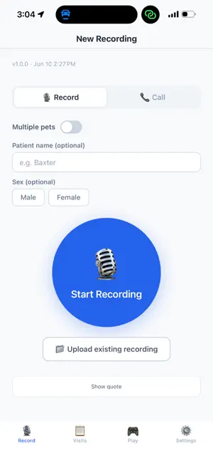 VetScribe screenshot 1