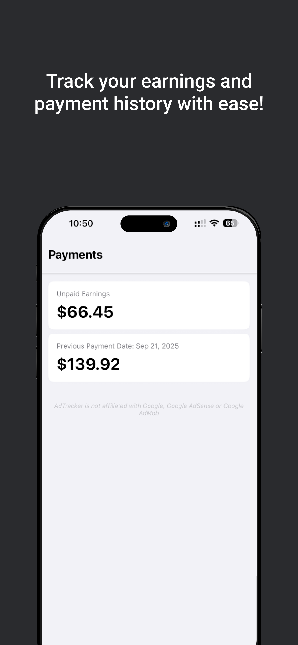 AdTracker: AdMob & AdSense screenshot 3