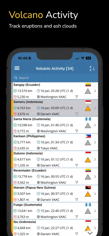 Captura de tela 5 de 6 de Earthquake+ Alerts & Tracker