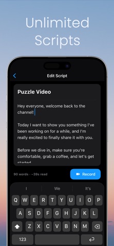 Teleprompter: Video Script Screenshot 3 of 4