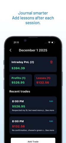 P&L Calendar: PnL Ledger iPhone screenshot