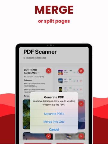 Scanner to PDF: Convert to PDF iPad screenshot