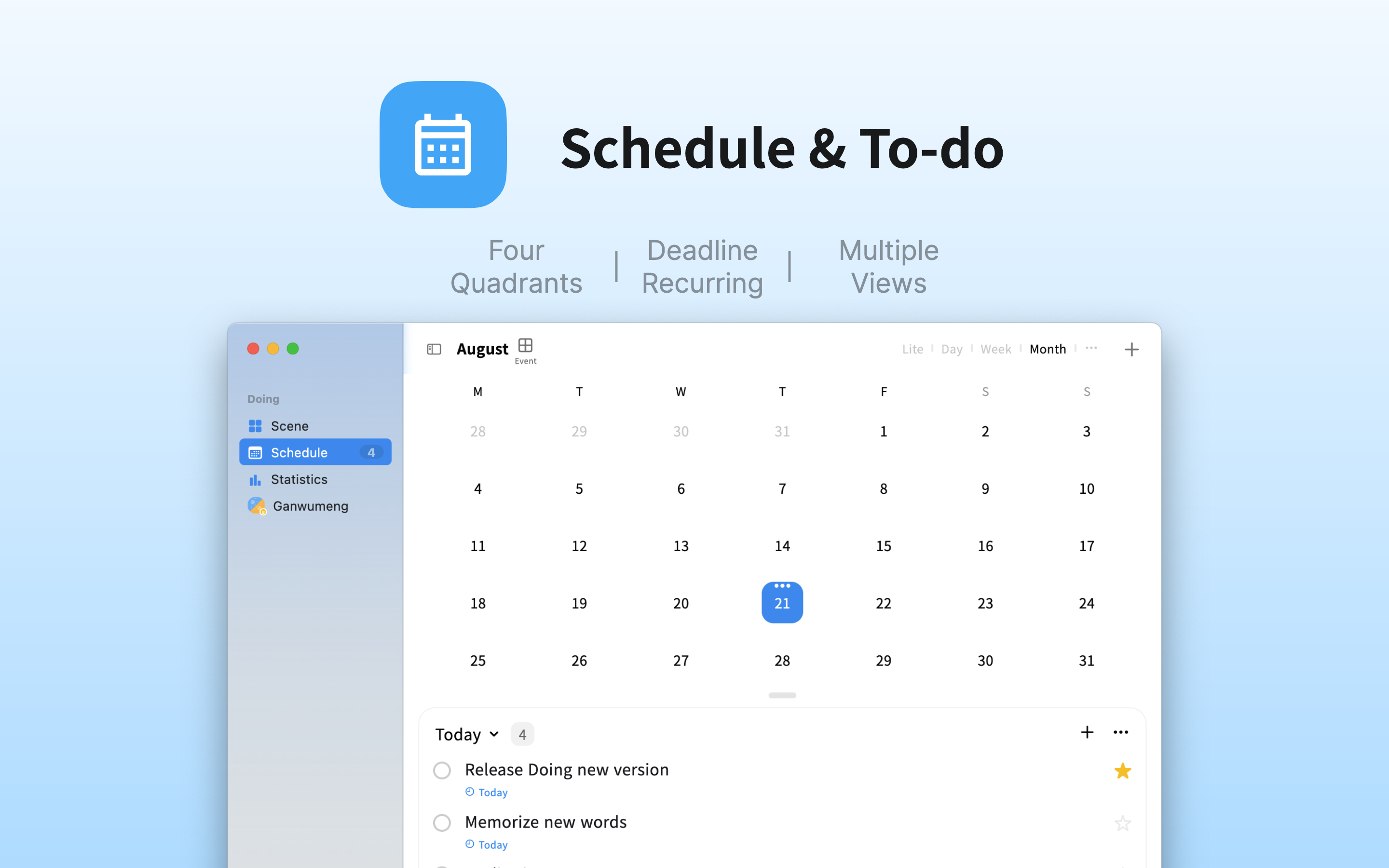 Doing++ - Pomodoro&To-do