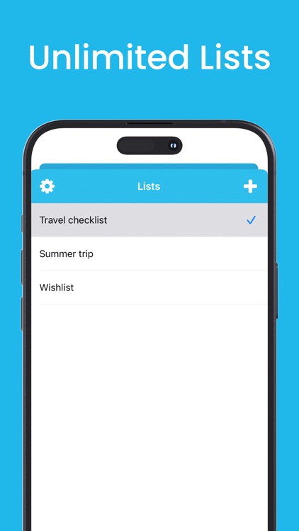 Checklist app (Packing List)