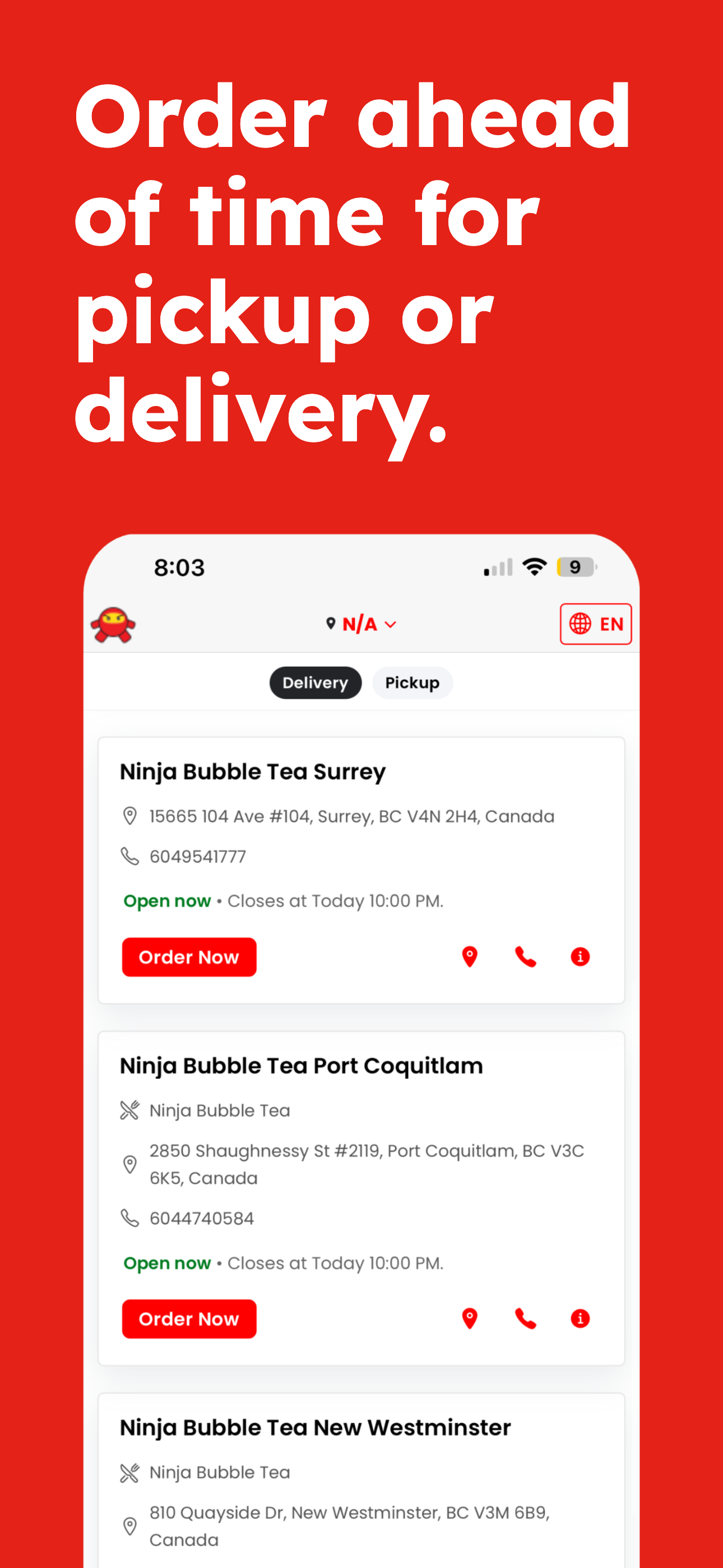 Ninja Bubble Tea screenshot 2