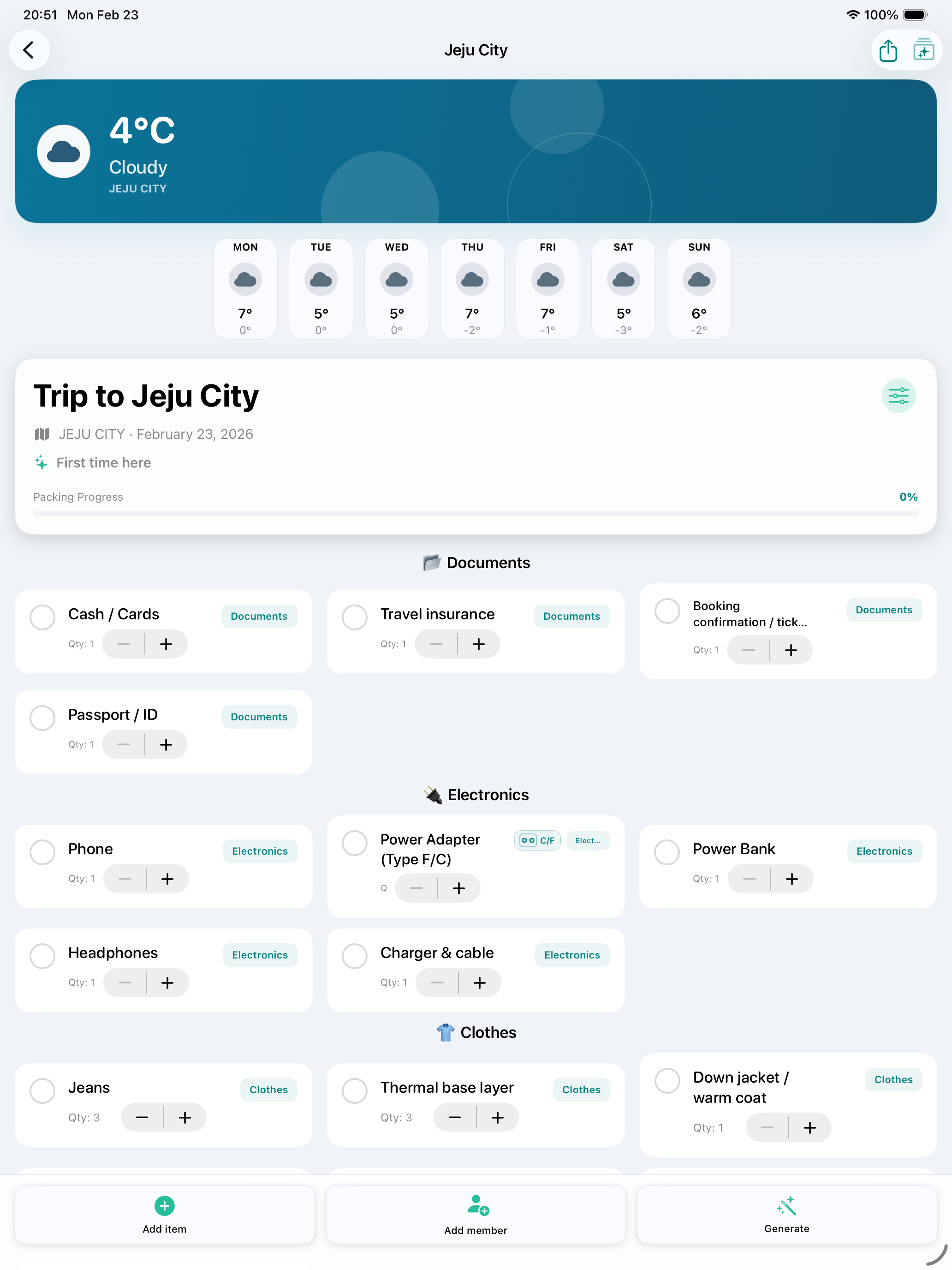 PackingMate: Packing List screenshot 7