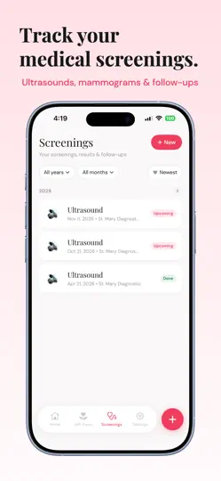 Bloom: Breast Health Tracker iPhone Ekran Görüntüsü 5