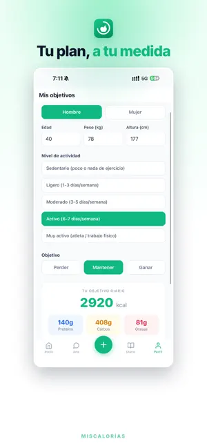 MisCalorías screenshot 3