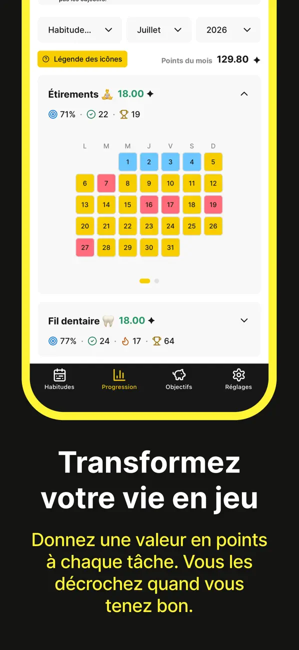Screenshot #3 pour Habit Bank: Habit Tracker