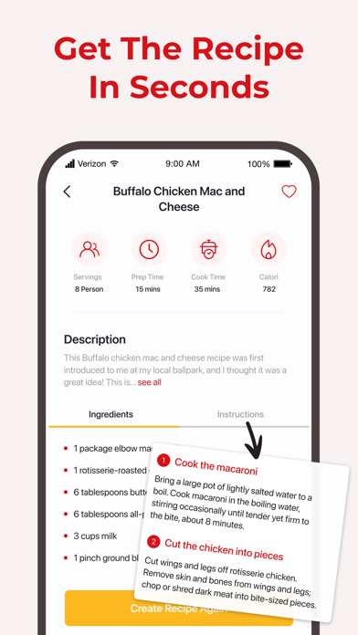 Jimmy Chef: AI Recipe Maker Screenshot