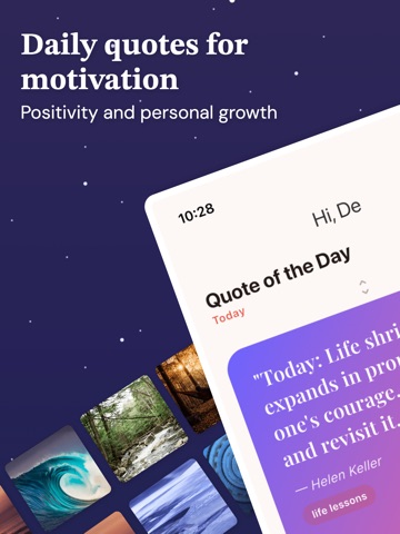 Positive Life Quote Daily iPad screenshot
