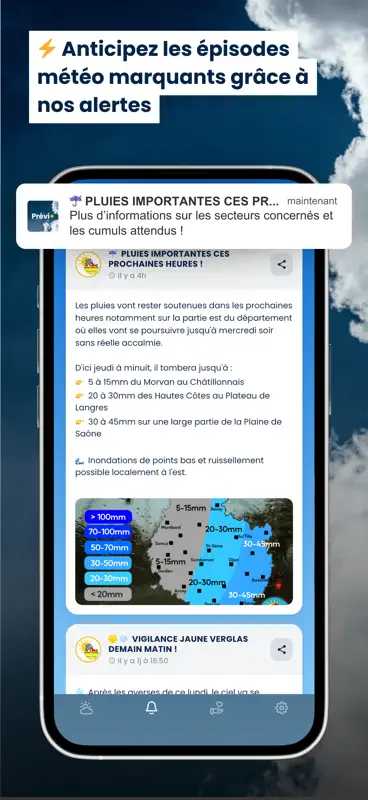 Prévi+: météo locale & alertes screenshot 2 of 6