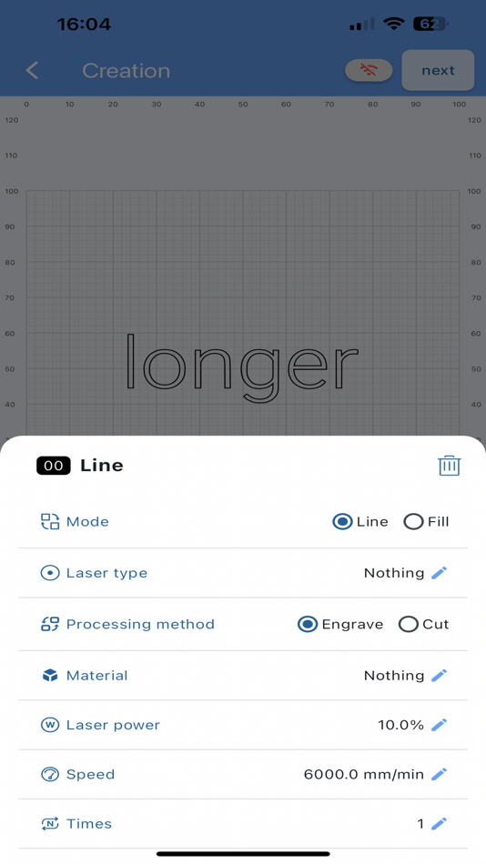 #5. LaserBurn (iOS) By: Shenzhen Longer3D Technology Co., Ltd.