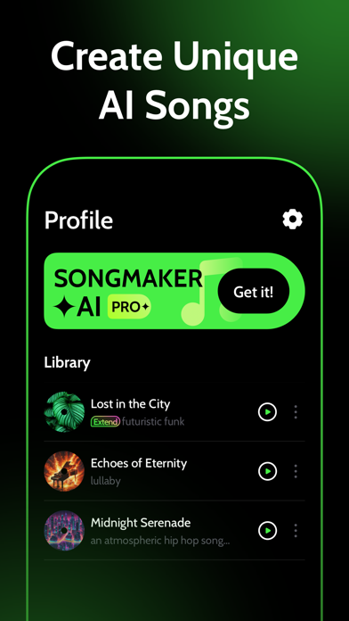 SongMaker-AI Music Generator Screenshot