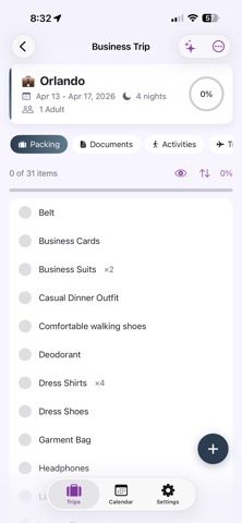 Travel Checklist Assistant Screenshot 8 of 8