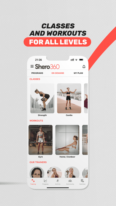 SHERO360 - Women Fitness App Screenshot