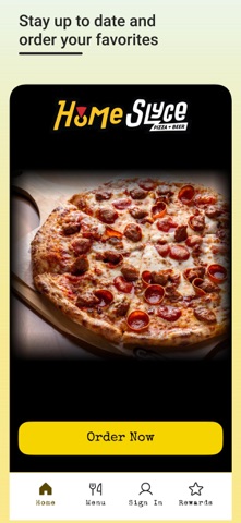 HomeSlyce Pizza iPhone screenshot