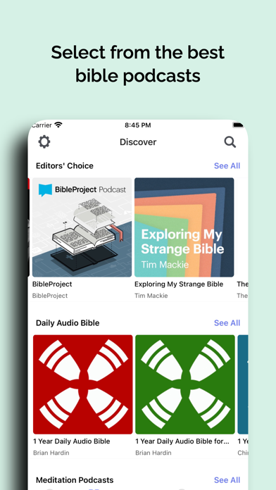 Bible Podcast Player Screenshot