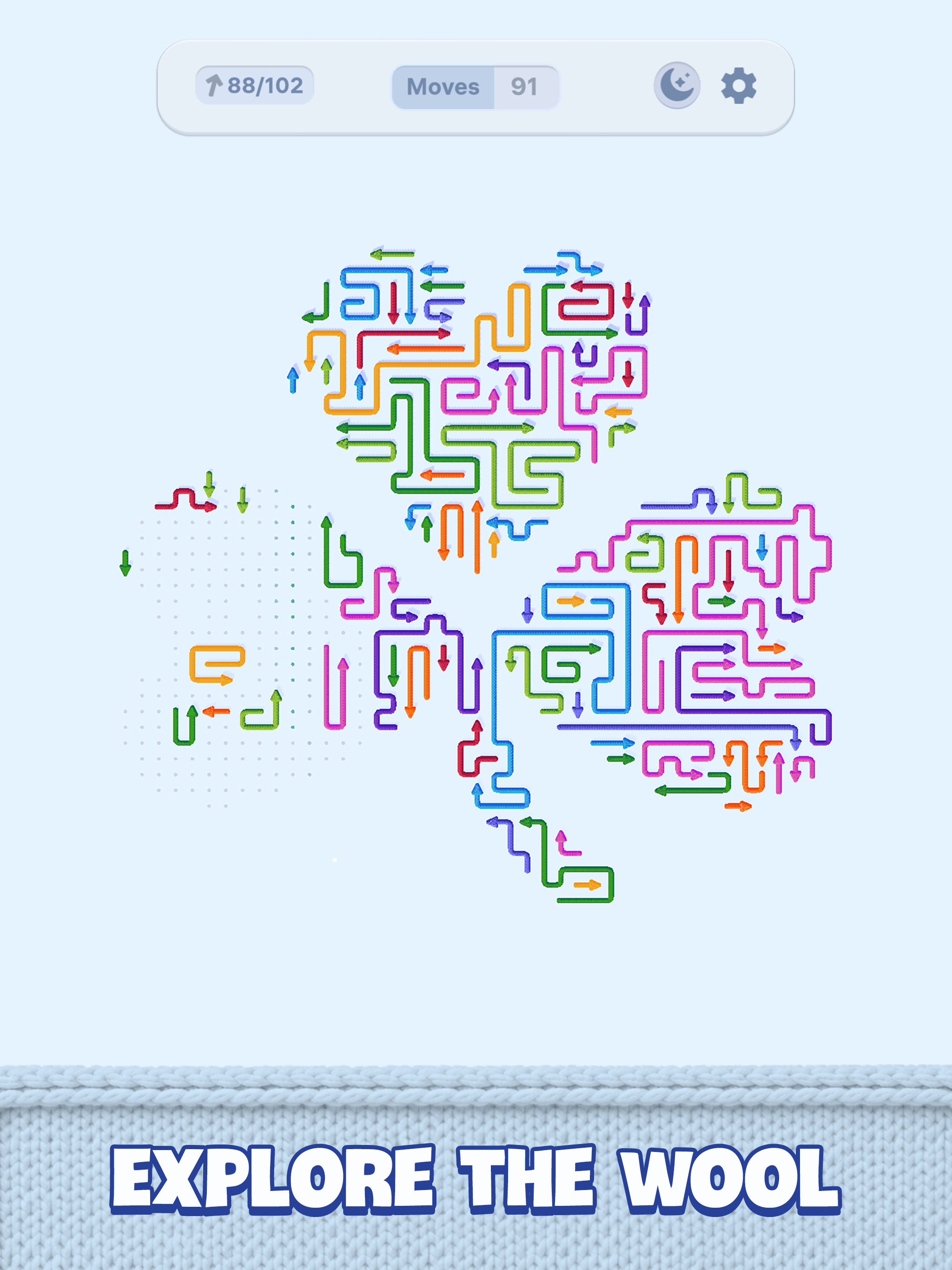 Wool Maze: Arrows Puzzle