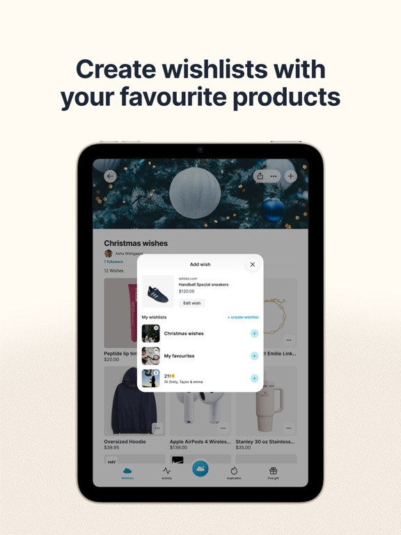 GoWish - Your Digital Wishlist iPad screenshot 4 - Lifestyle app