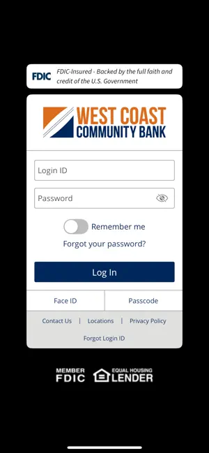 West Coast Community Bank screenshot 1
