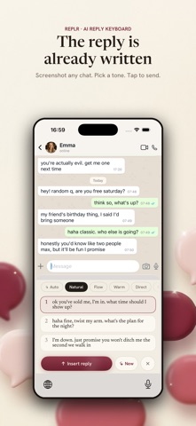 Replr: AI Texting Keyboard Screenshot 1 of 4