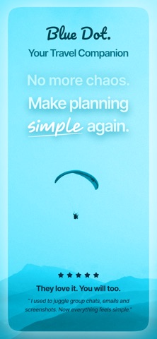 Blue Dot: Travel Planner screenshot