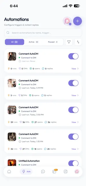 AfterComment: DM Automation screenshot 2
