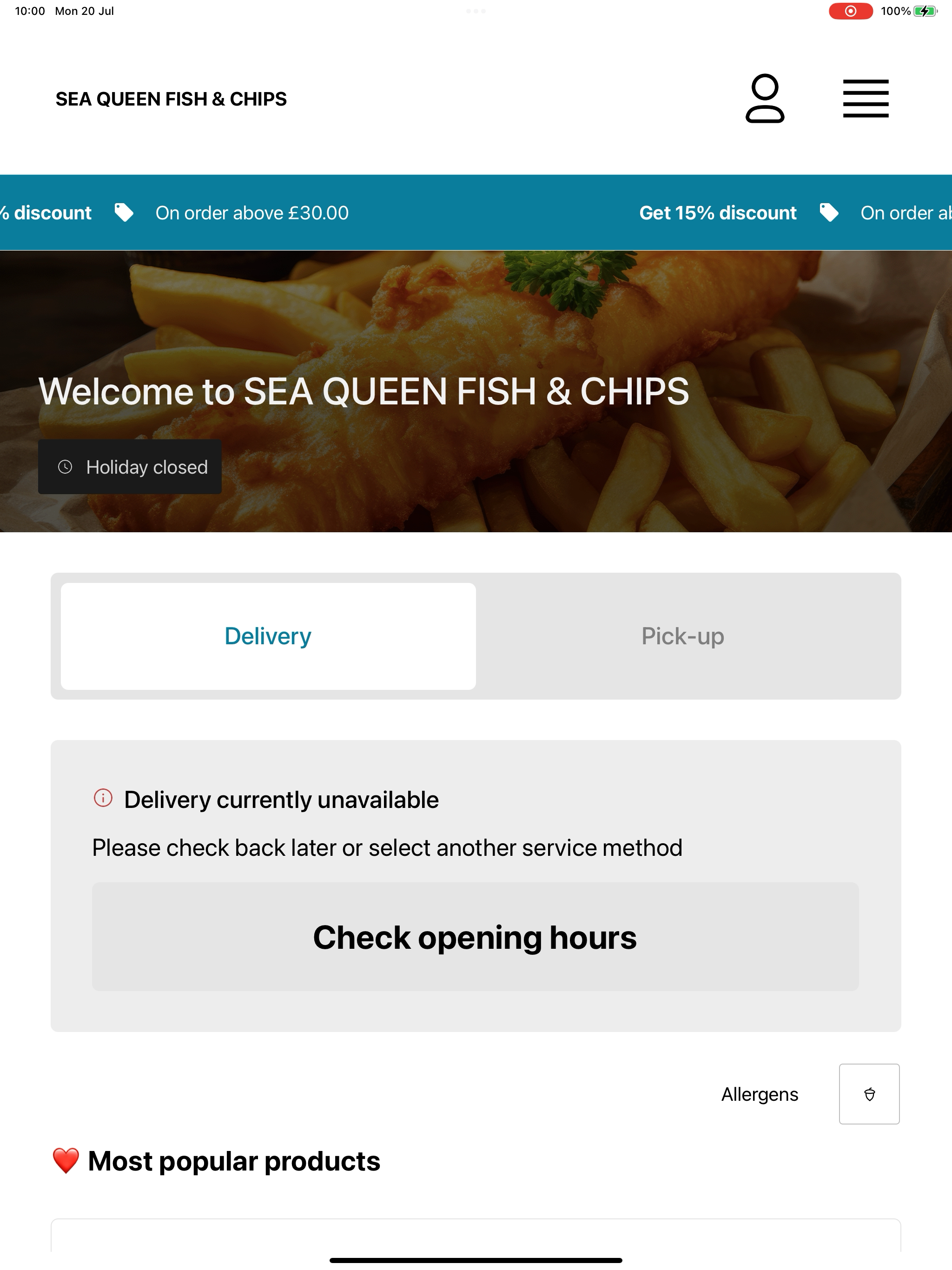 SEA QUEEN FISH & CHIPS screenshot 10