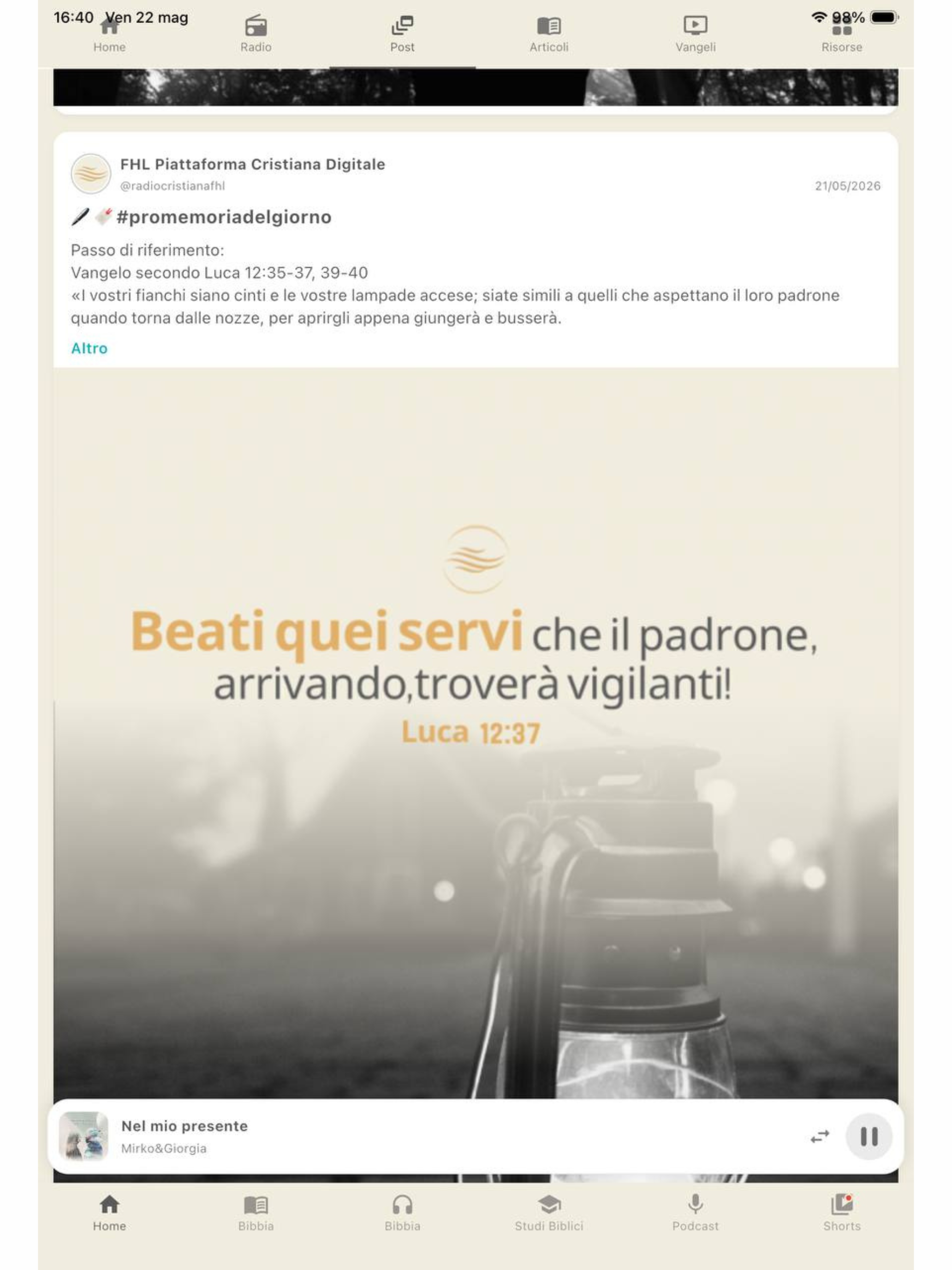FHL Piattaforma Cristiana
