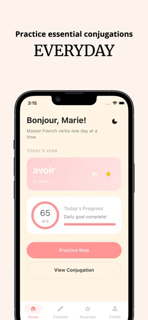 French Conjugation Practice screenshot 1