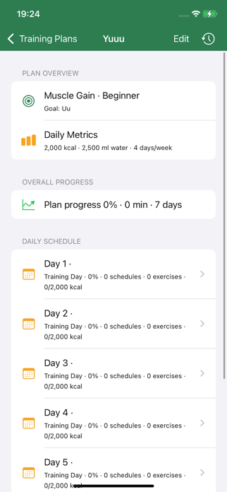 Clover-Training Plan Screenshot 2 of 4