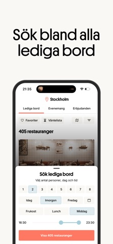 BokaBord - Restaurants Screenshot 2 of 4