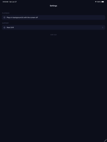 Drift: Sleep & Focus iPad screenshot