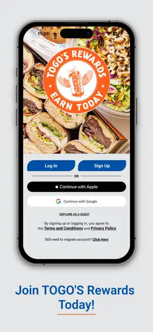 TOGO'S Sandwiches screenshot 1