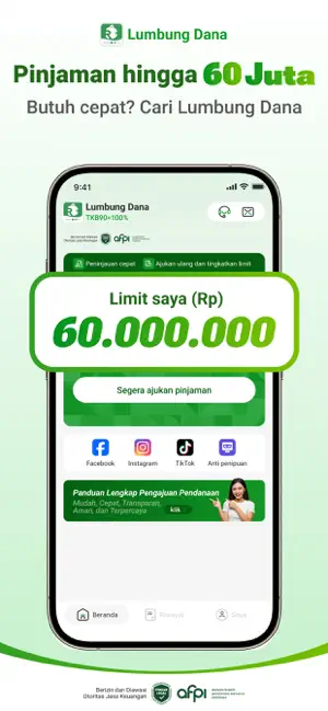 Lumbung Dana - Pinjaman Daring iPhone screenshot 1