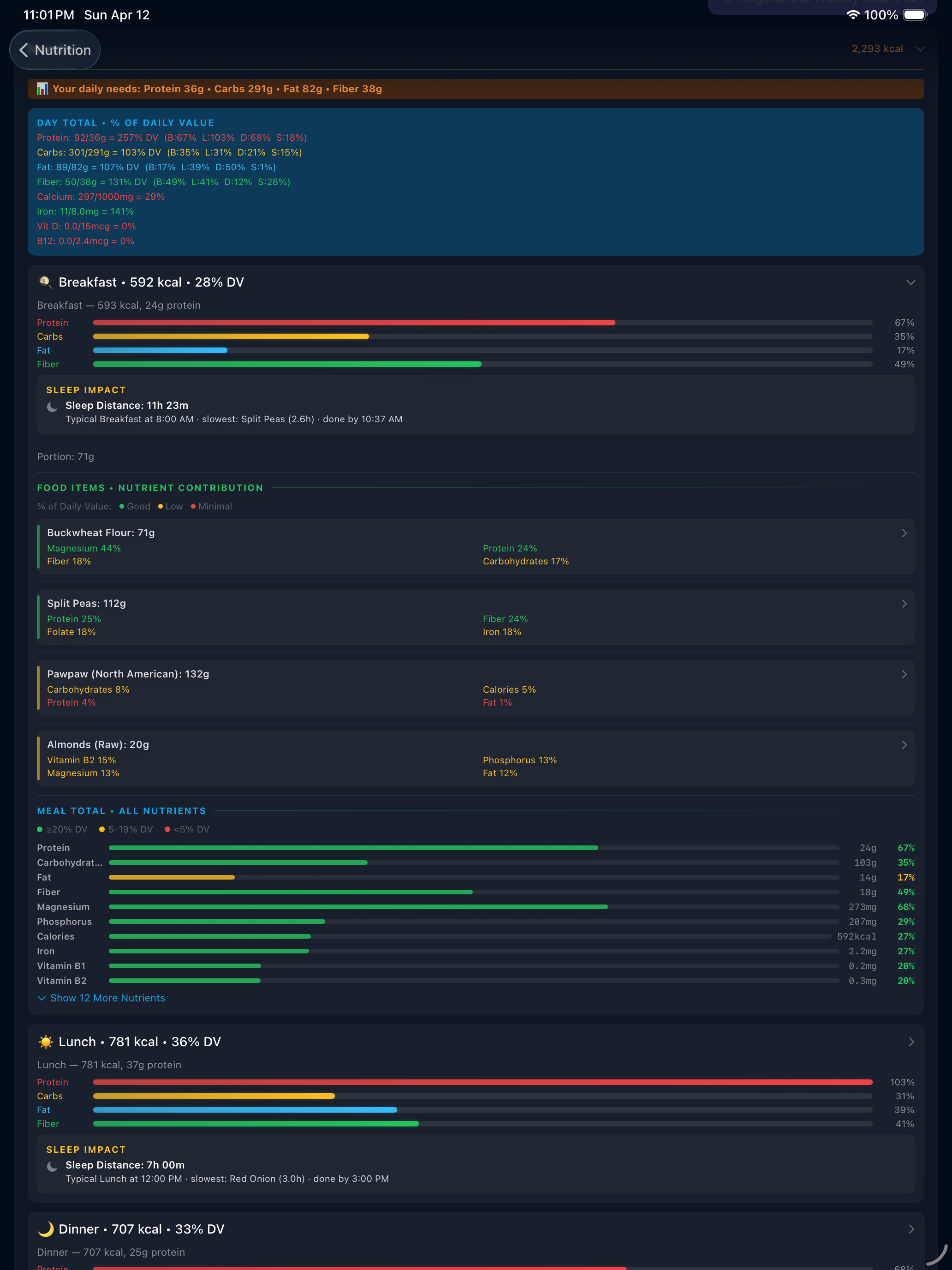 Nutrisize Pro screenshot 14