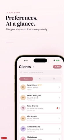 Nail Tech Client Book - Polish iPhone screenshot