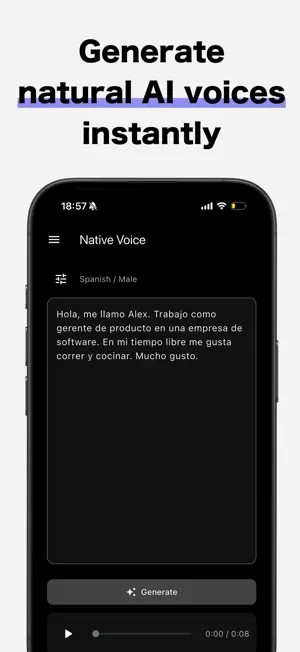 Native Voice Check: AI Speech screenshot 1