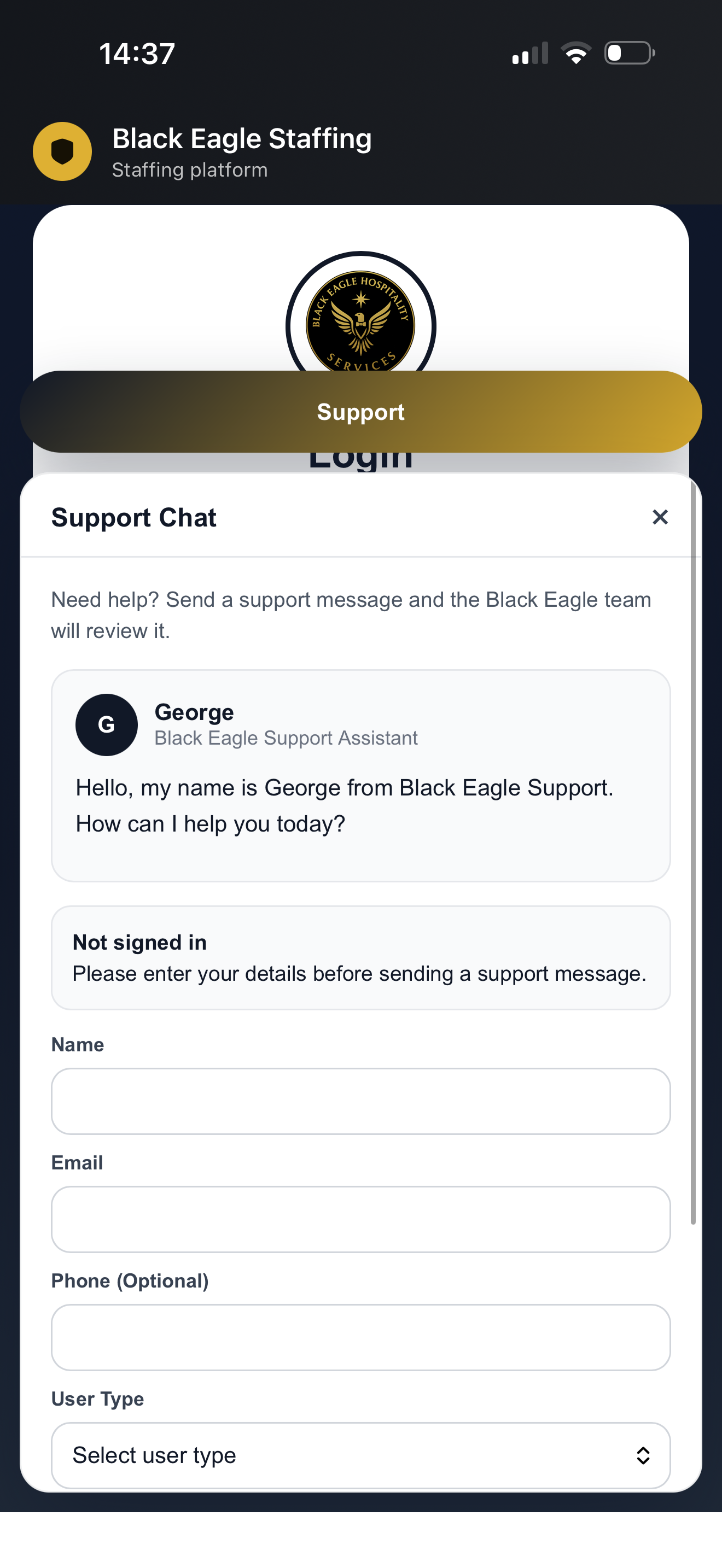 Black Eagle Staffing screenshot 2