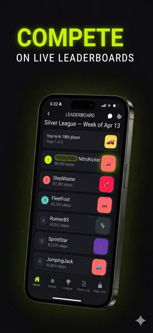 Stepracers Team Step Challenge screenshot 3