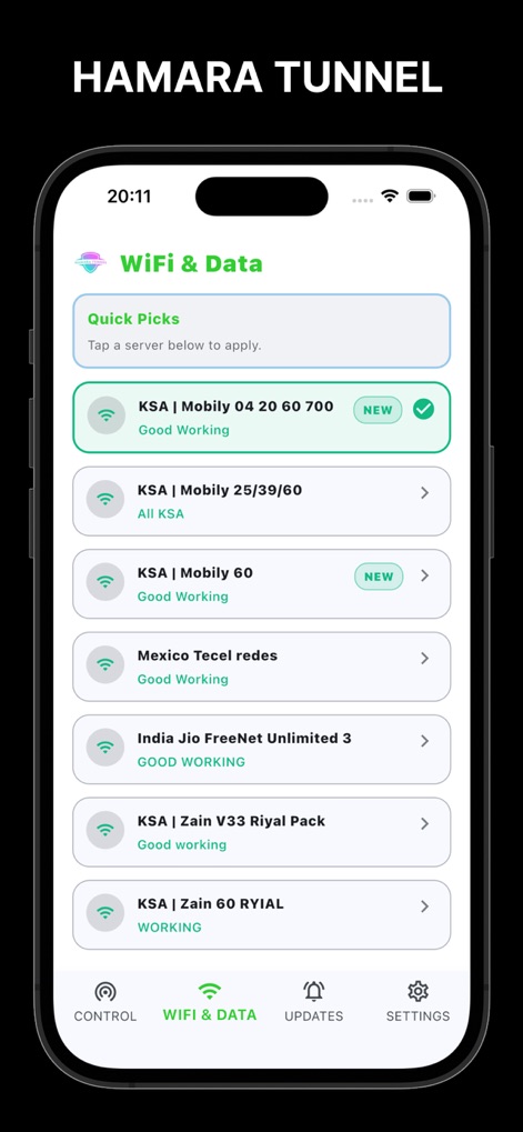 HAMARA TUNNEL - Utilities App | MWM