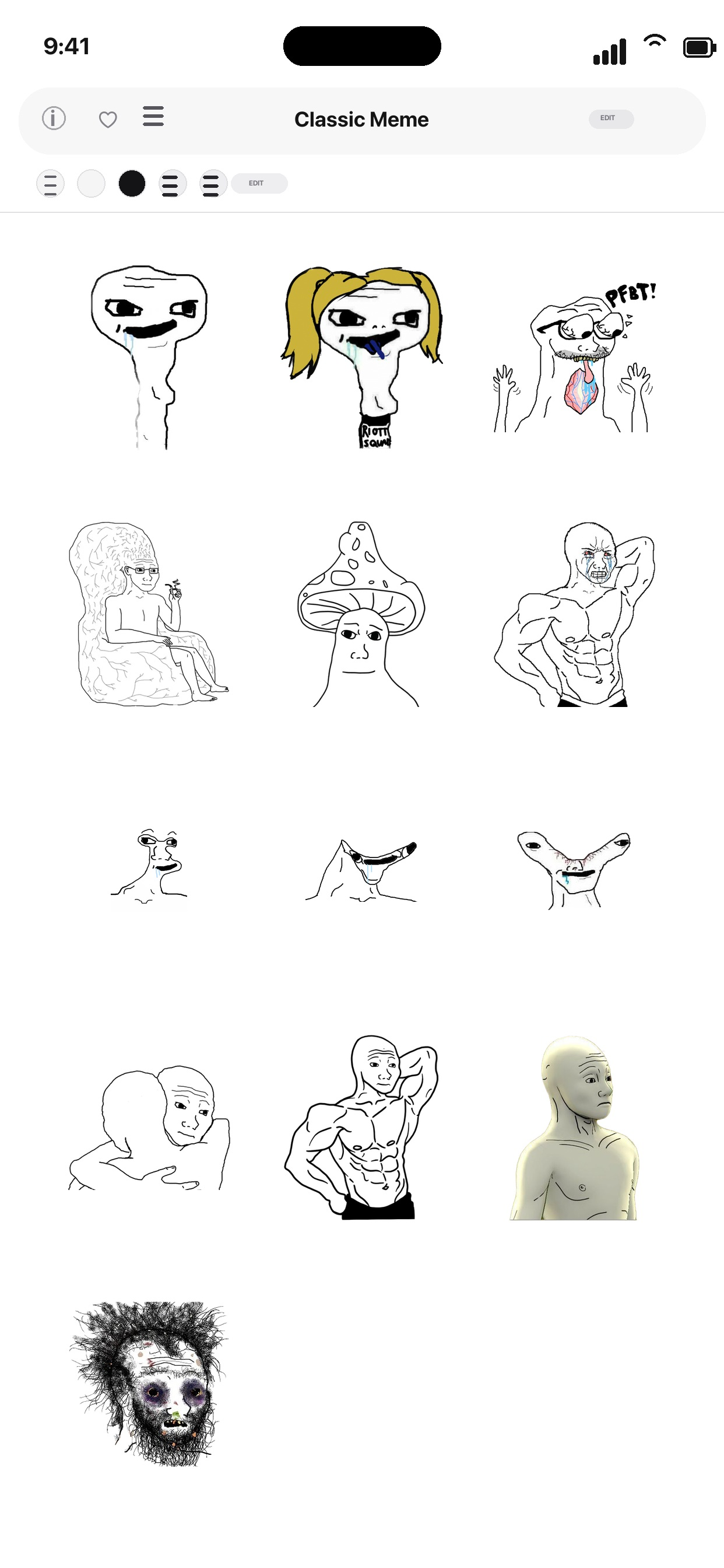 Classic Meme Stickers screenshot 4