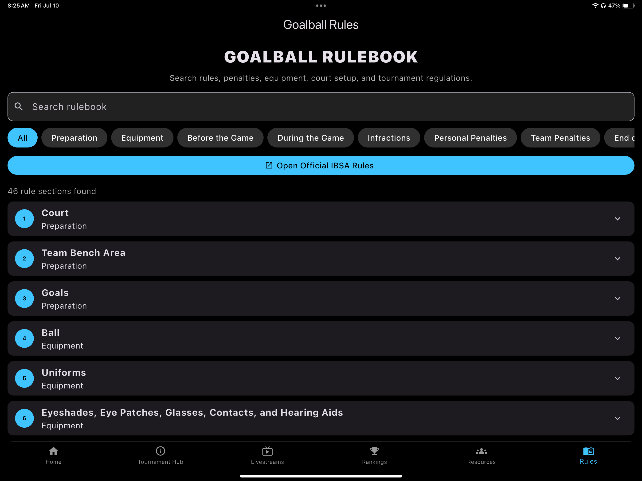 Goalball Central screenshot 16