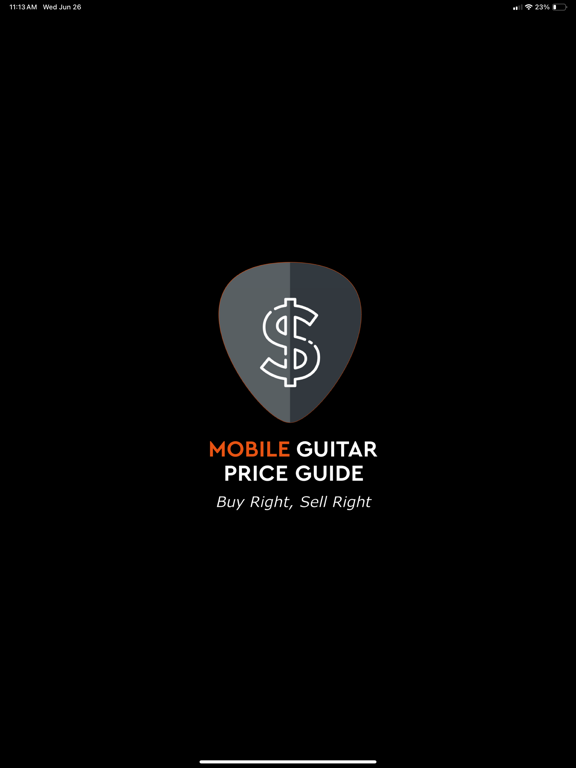 Mobile Guitar Price Guide iPad screenshot 1 - Music app