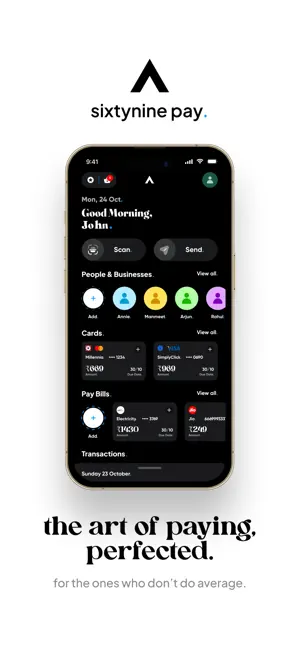 Sixtynine Pay. Luxury UPI App screenshot 1