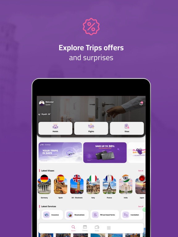 Trips:Booking Hotels & Flights iPad screenshot 2