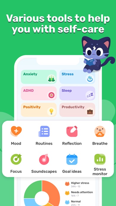 EaseMe:Self Care Pet Cat iPhone screenshot 4 - Health & Fitness app